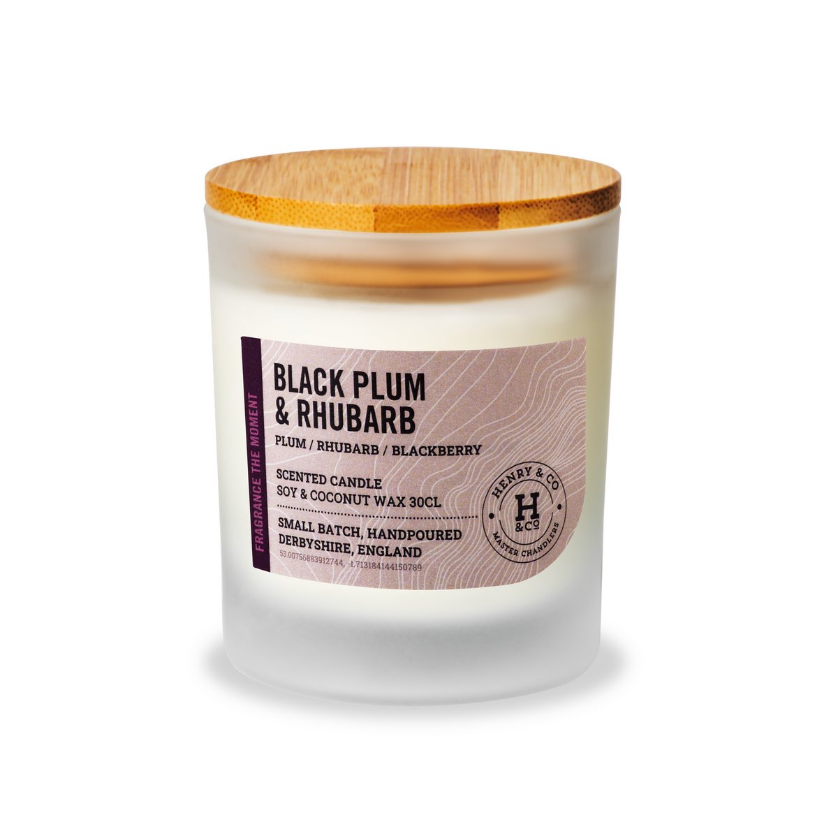 BLACK PLUM & RHUBARB SCENTED CANDLE