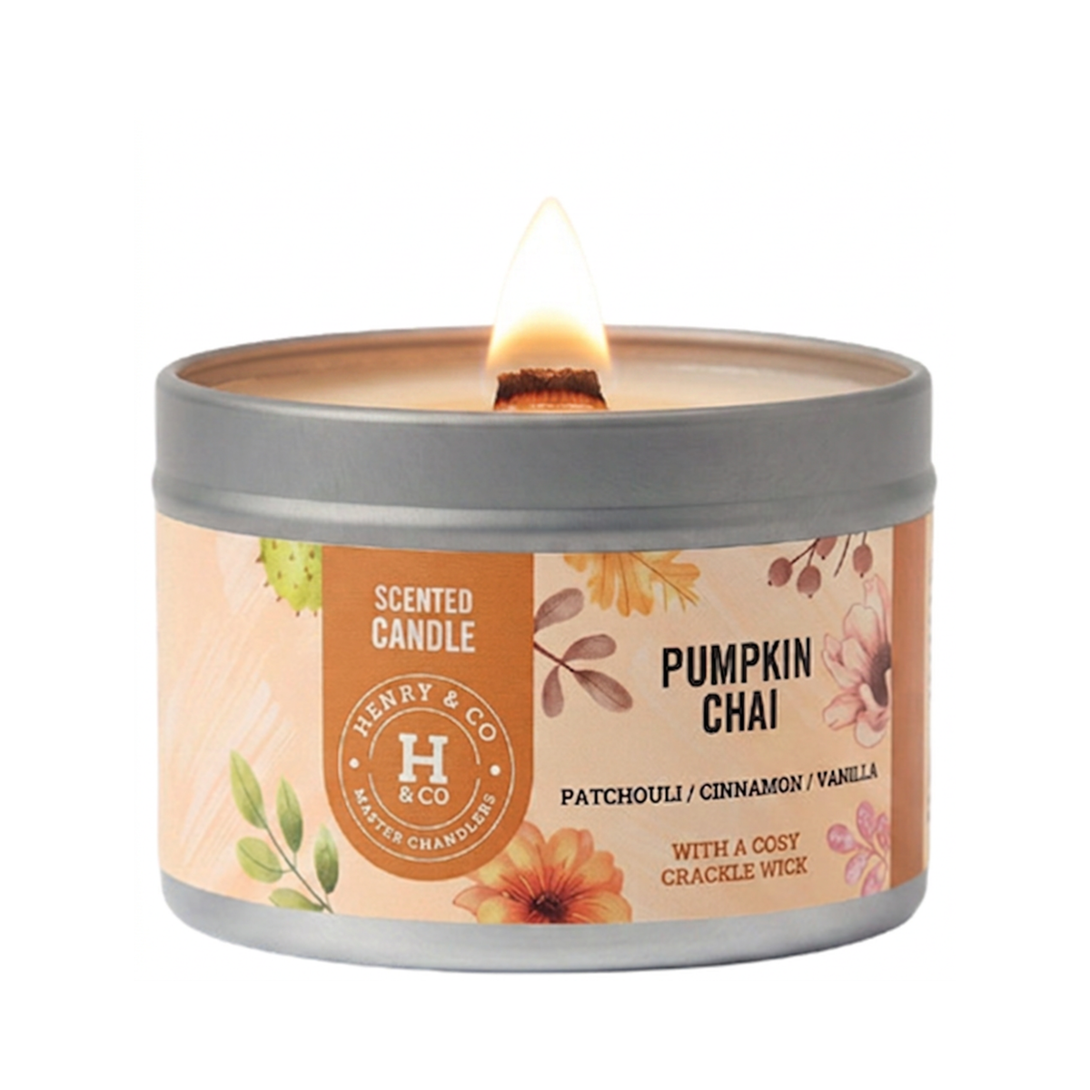 Henry & Co Pumpkin Chai Tin Candle