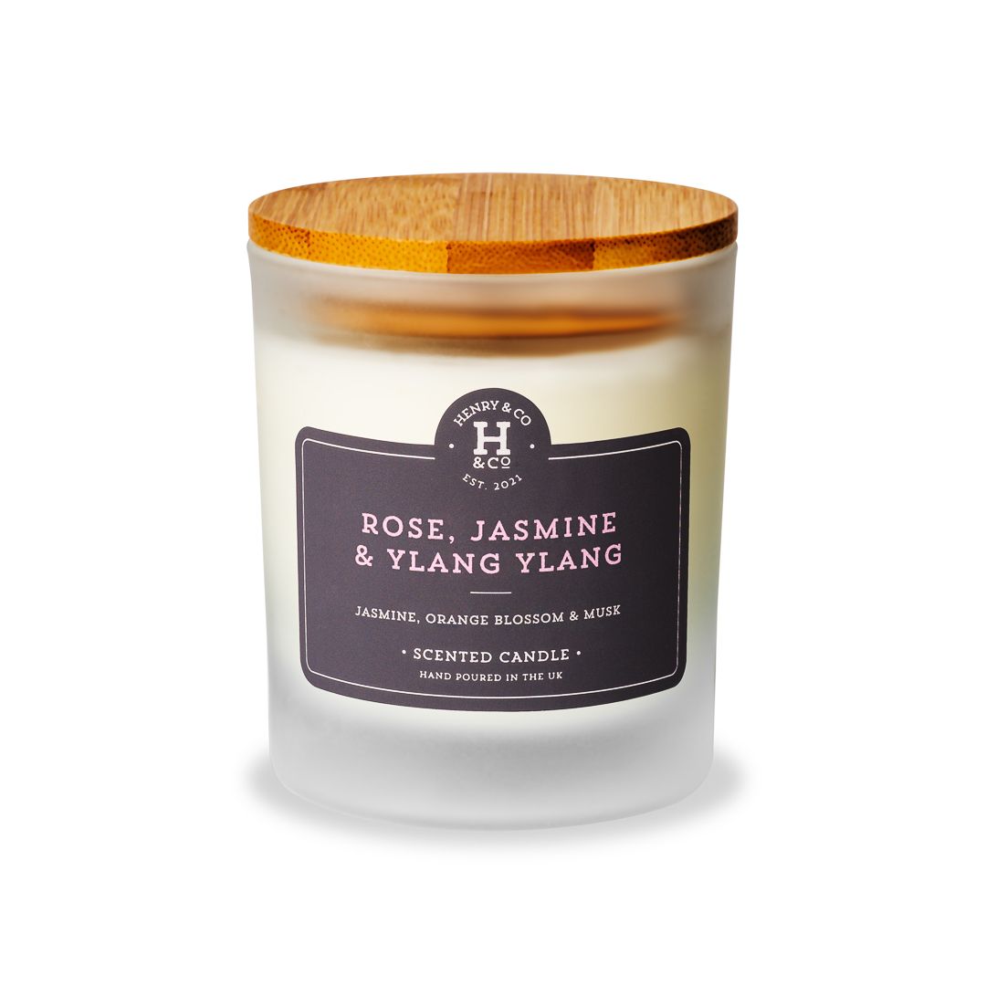 ROSE, JASMINE & YLANG YLANG SCENTED CANDLE | OUTLET