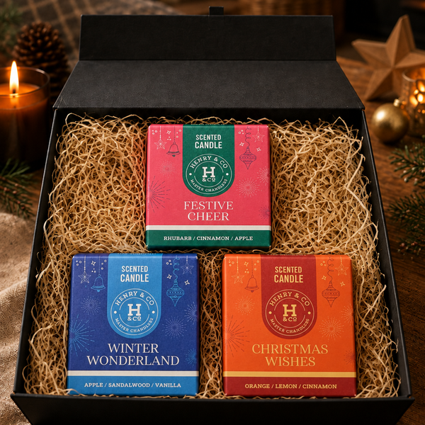 The Secret Santa -  Festive Votive Candle Trio