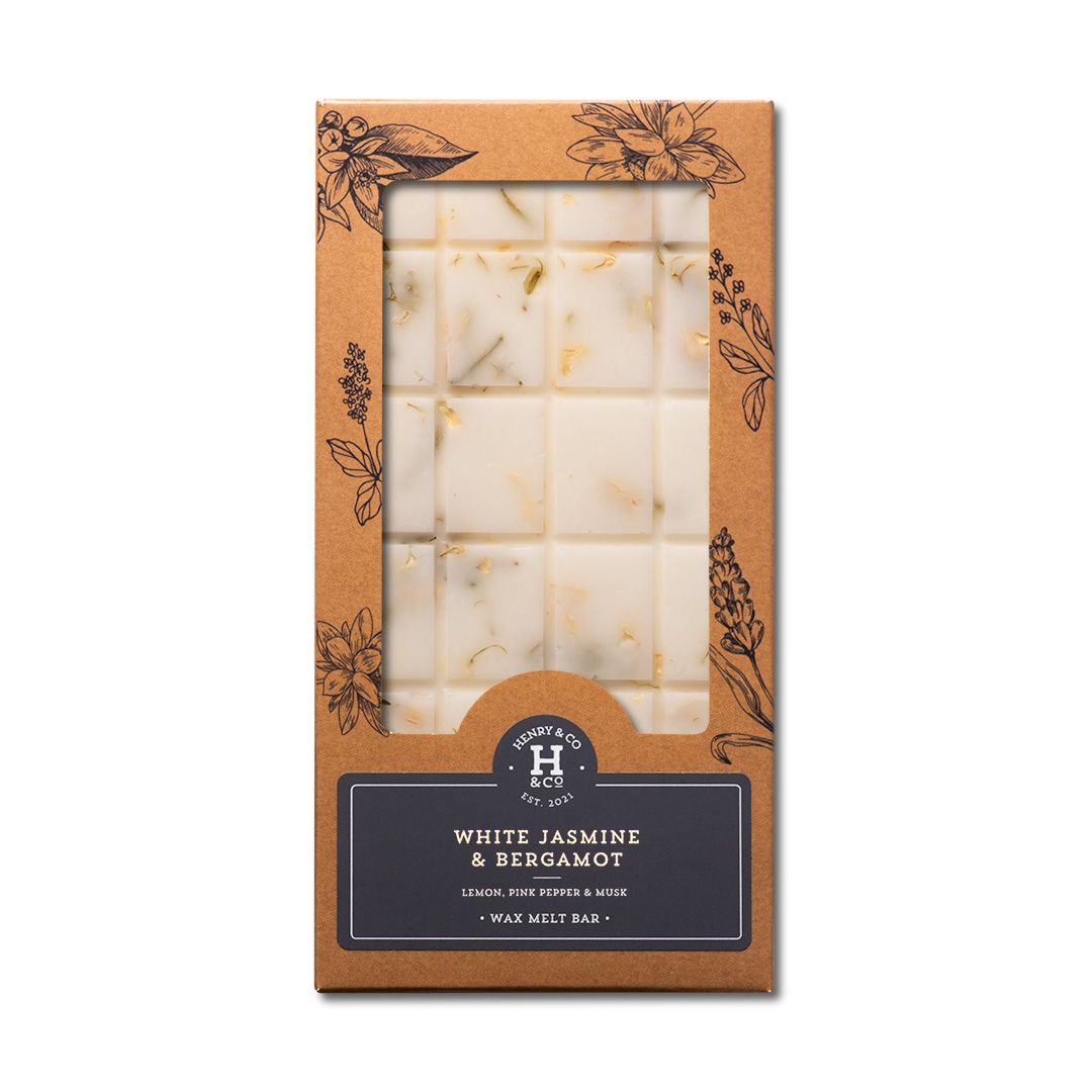 White Jasmine & Bergamot Artisan Wax Melt Bar